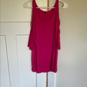 Pink Cold Shoulder top